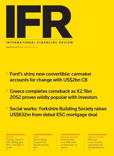 IFR Magazine – March 20, 2021 Cover