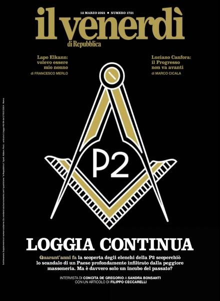 Il Venerdi di Repubblica – 12 Marzo 2021 Cover
