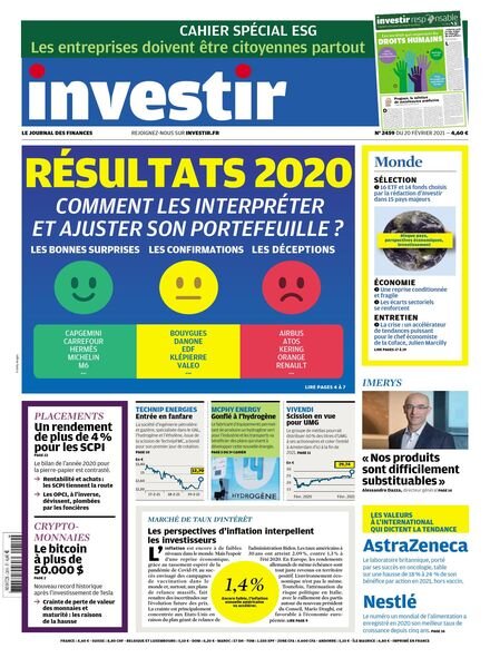 Investir – 20 Fevrier 2021 Cover