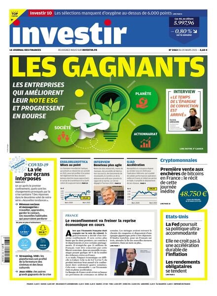 Investir – 20 Mars 2021 Cover