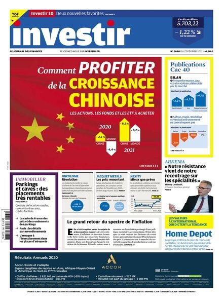 Investir – 27 Fevrier 2021 Cover