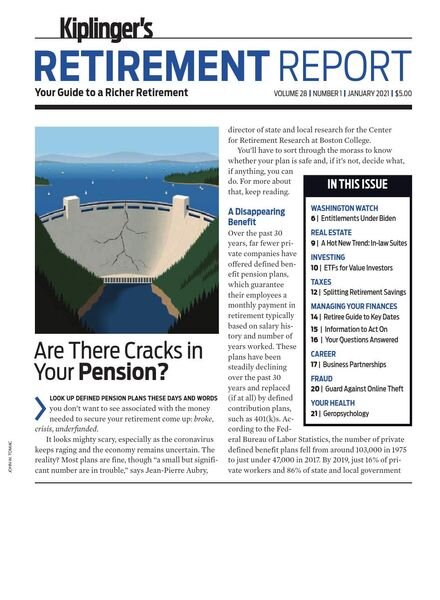 Kiplinger’s Retirement Report – January 2021 Cover