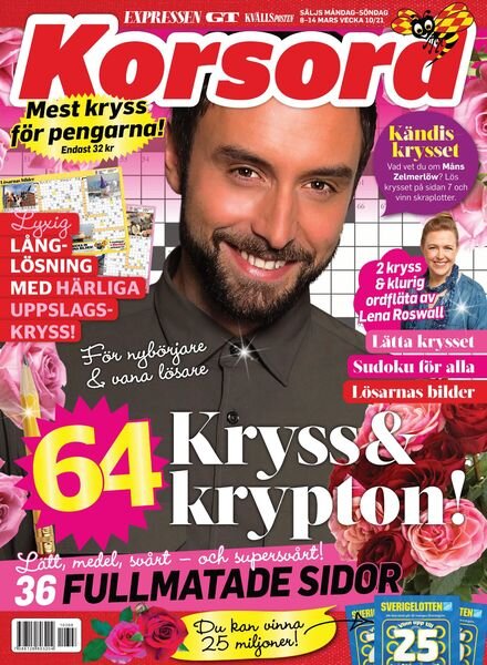 Korsord – 08 mars 2021 Cover