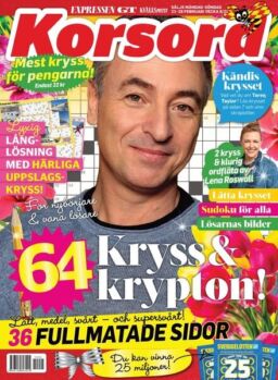Korsord – 22 februari 2021