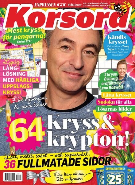 Korsord – 22 februari 2021 Cover