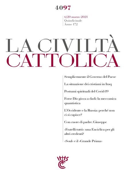 La Civilta Cattolica – 6 Marzo 2021 Cover