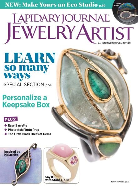 Lapidary Journal Jewelry Artist – March 2021 Cover