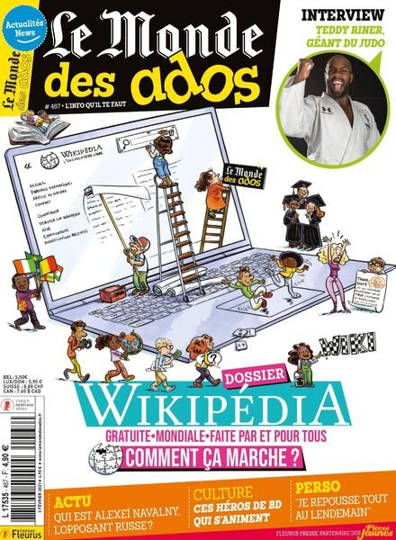 Le Monde des Ados – 3 Fevrier 2021 Cover