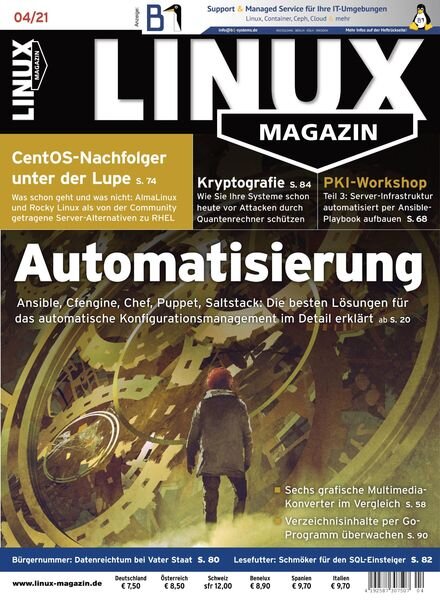 Linux-Magazin – April 2021 Cover