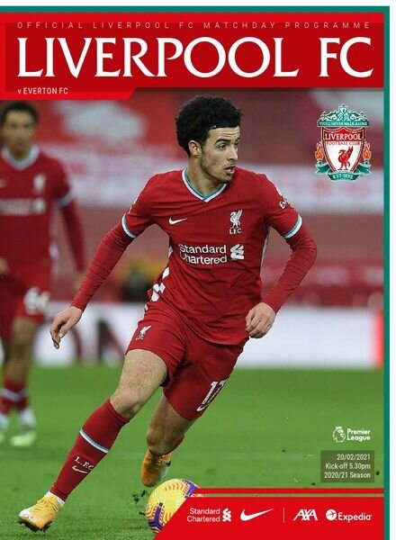 Liverpool FC Programmes – Liverpool vs Everton – 20 February 2021 Cover