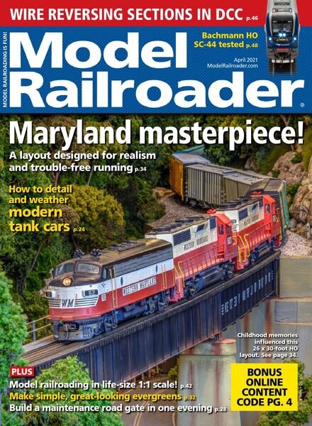 Model Railroader – April 2021 Cover