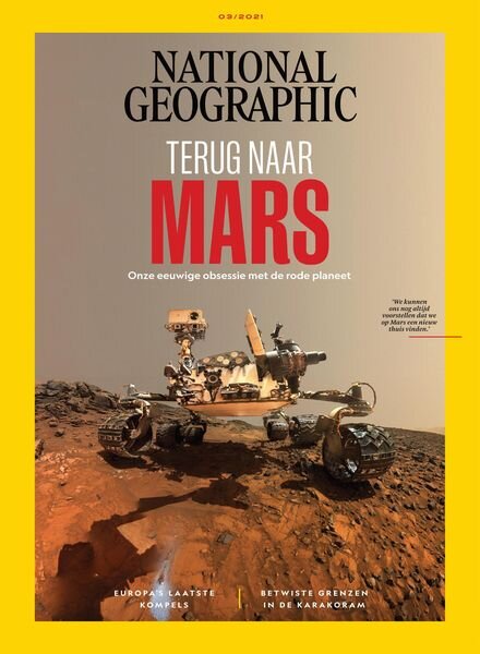 National Geographic Netherlands – maart 2021 Cover