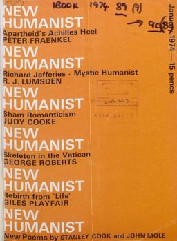 New Humanist – January 1974