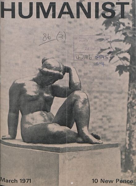 New Humanist – The Humanist, March 1971 Cover
