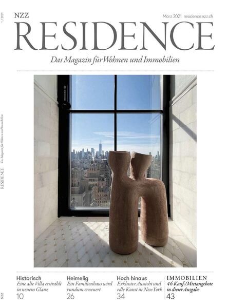 NZZ Residence – Marz 2021 Cover
