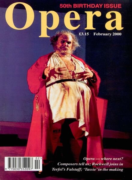 Opera – February 2000 Cover