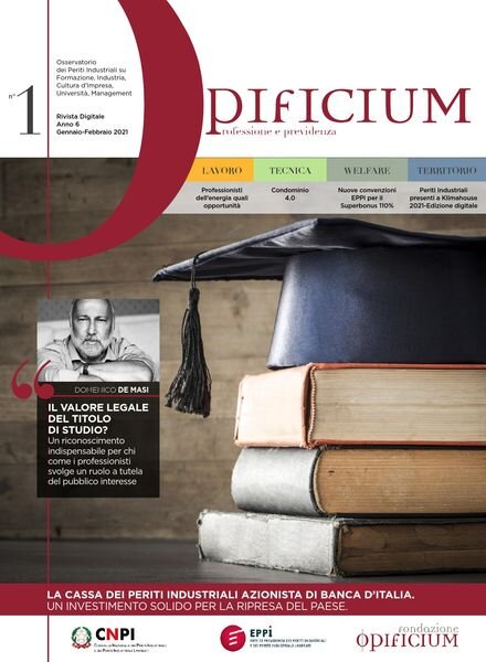 Opificium – Gennaio-Febbraio 2021 Cover