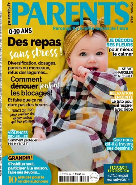 Parents France – Avril 2021 Cover