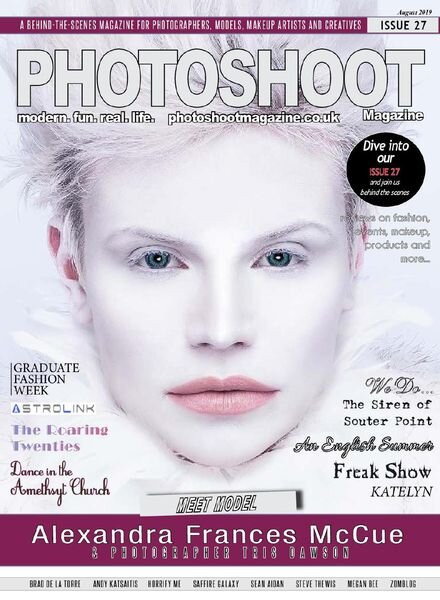 Photoshoot – Issue 27 August 2019 Cover