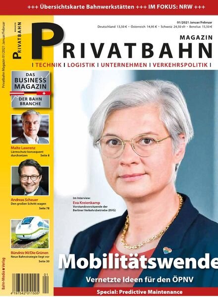 Privatbahn Magazin – Januar-Februar 2021 Cover