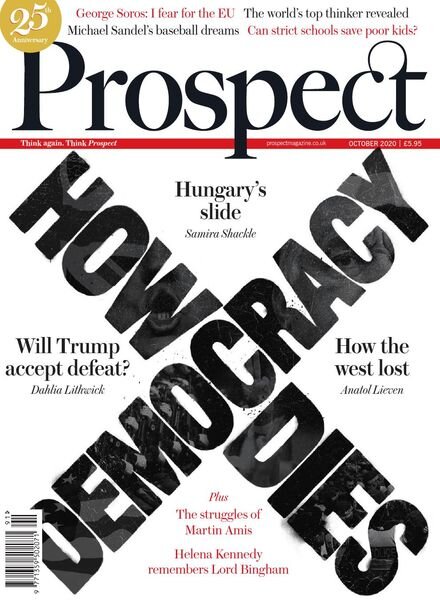 Prospect Magazine – Issue 291 – October 2020 Cover