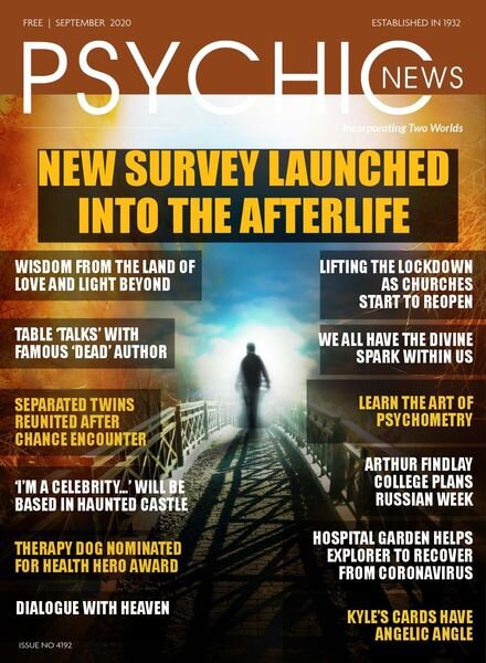Psychic News – Issue 4192 – September 2020 Cover