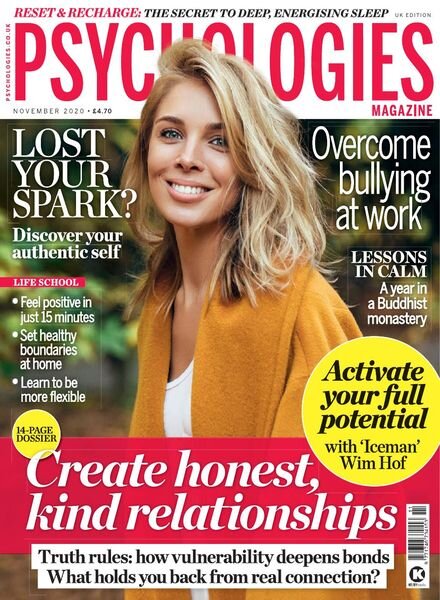 Psychologies UK – November 2020 Cover
