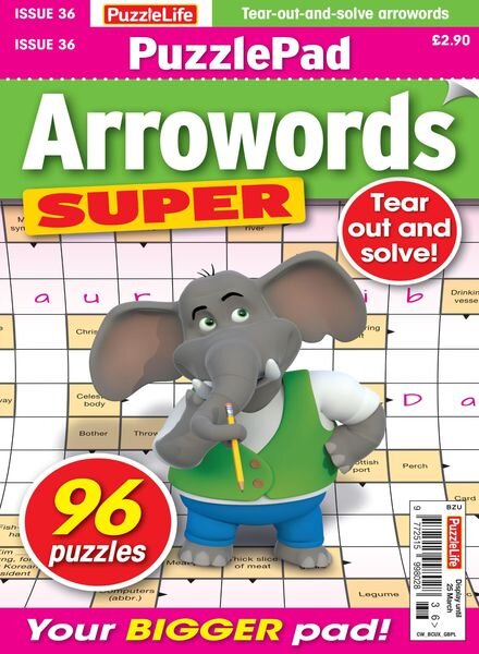 PuzzleLife PuzzlePad Arrowords Super – 25 February 2021 Cover