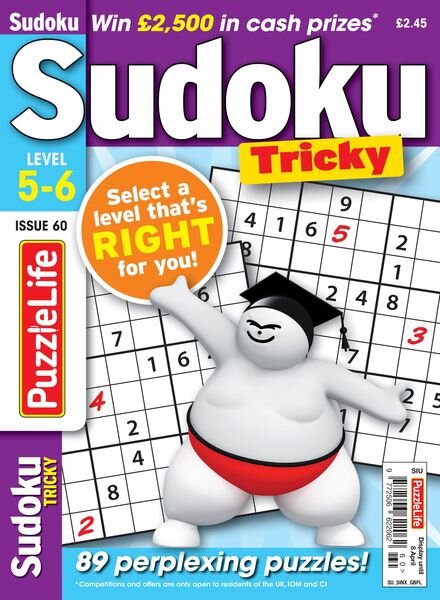 PuzzleLife Sudoku Tricky – March 2021 Cover