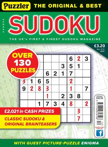 Puzzler Sudoku – February 2021 Cover