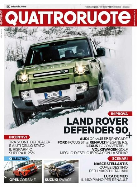 Quattroruote Italia – febbraio 2021 Cover