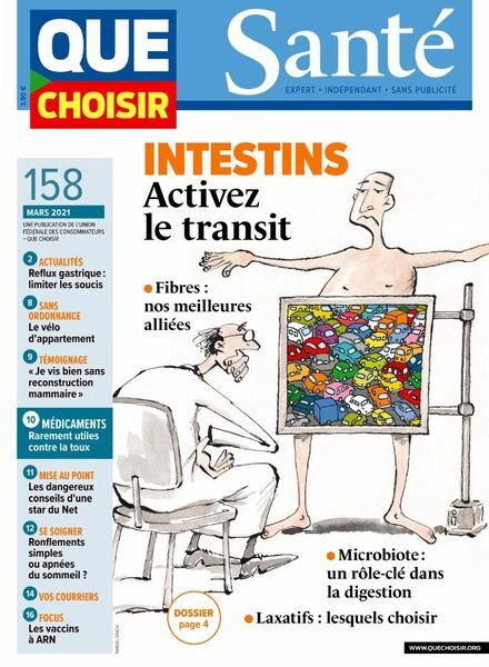 Que Choisir Sante – Mars 2021 Cover