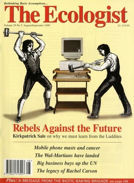 Resurgence & Ecologist – Ecologist, Vol 29 N 5 – August-Sepember 1999 Cover