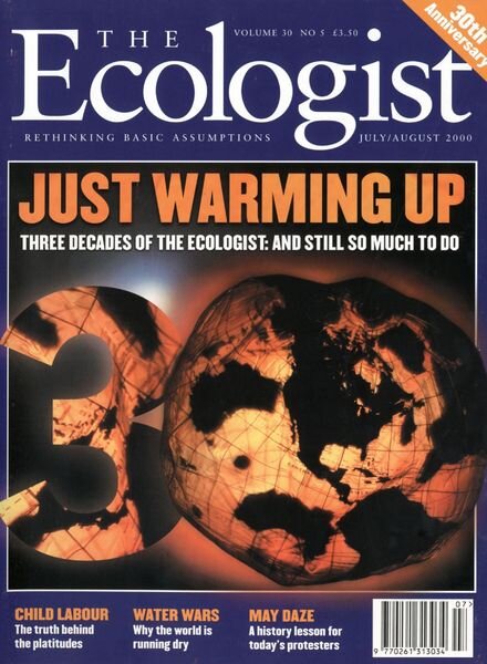 Resurgence & Ecologist – Ecologist, Vol 30 N 5 – July-August 2000 Cover
