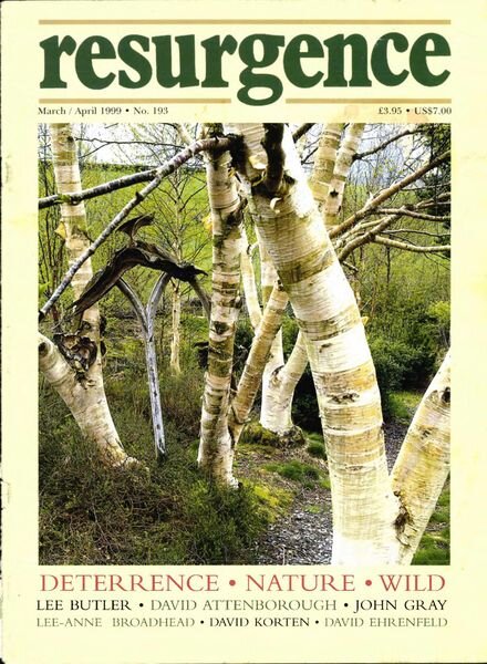 Resurgence & Ecologist – Resurgence, 193 – March-April 1999 Cover