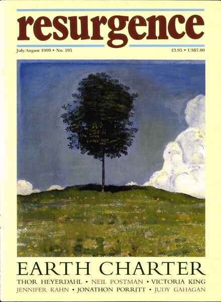 Resurgence & Ecologist – Resurgence, 195 – July-August 1999 Cover