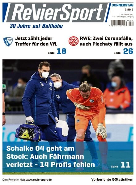 RevierSport – 25 Februar 2021 Cover