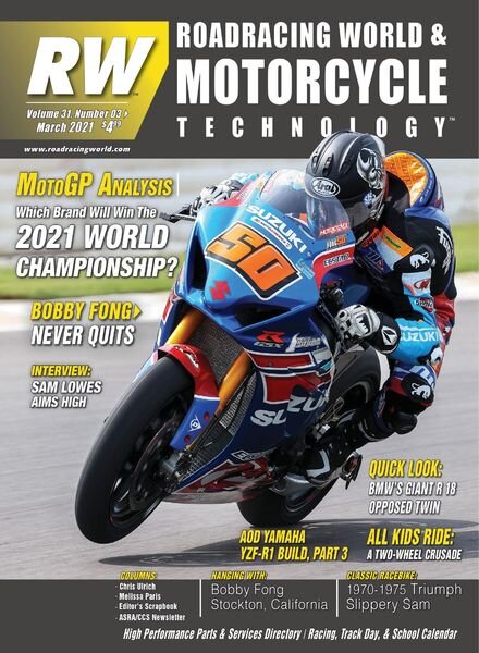 Roadracing World – February 2021 Cover