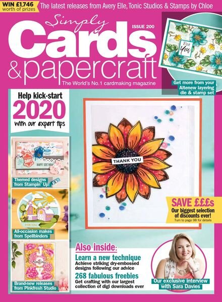 Simply Cards & Papercraft – Issue 200 – December 2019 Cover