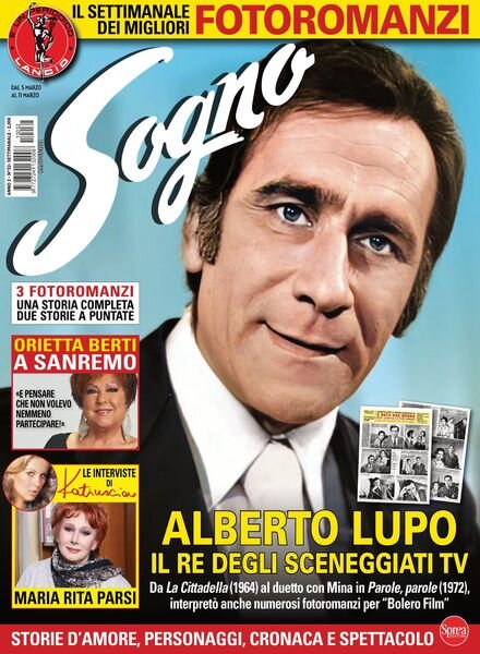 Sogno – 05 marzo 2021 Cover