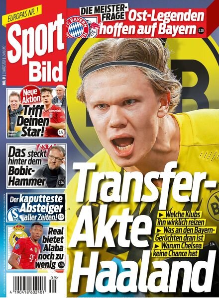 SPORT BILD – 03 Marz 2021 Cover