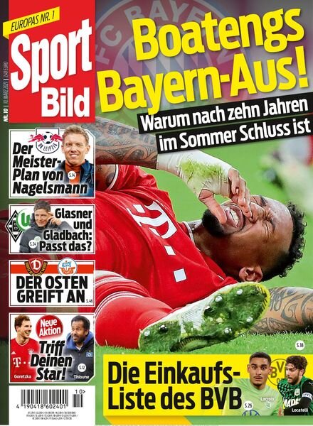 SPORT BILD – 10 Marz 2021 Cover