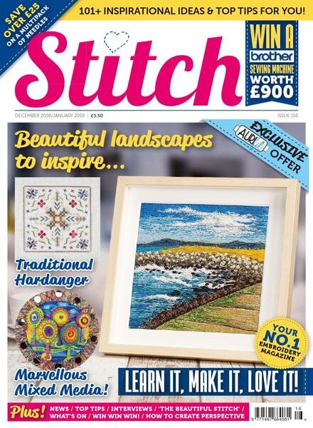 Stitch Magazine – Issue 116 – December 2018 – January 2019 Cover