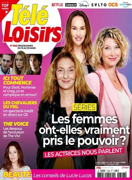 Tele Loisirs – 8 Mars 2021 Cover