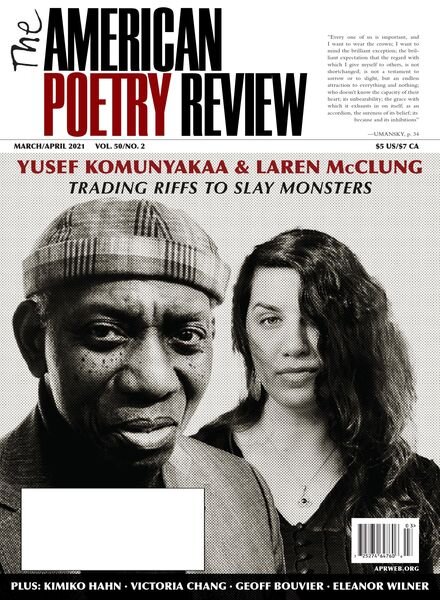 The American Poetry Review – March-April 2021 Cover