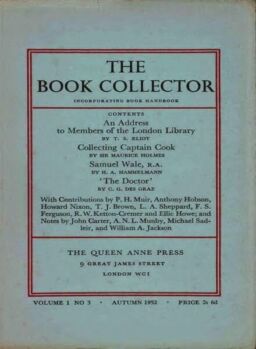 The Book Collector – Autumn, 1952