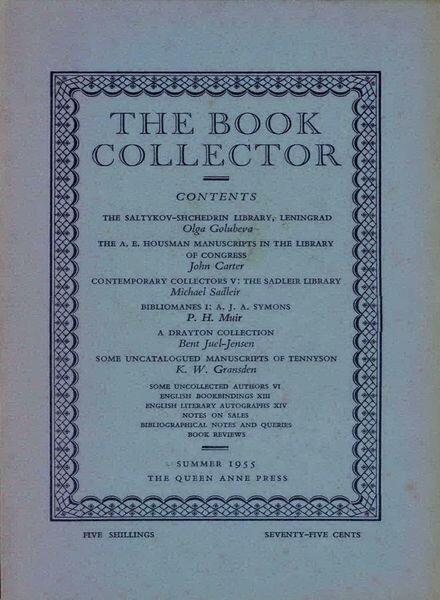 The Book Collector – Summer 1955 Cover