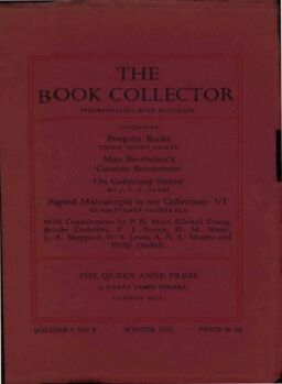The Book Collector – Winter, 1952