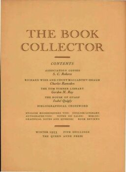 The Book Collector – Winter 1953