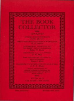 The Book Collector – Winter 1954